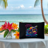 Kleurrijke Turtle Splash Zippered Pouch Etui