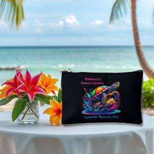 Kleurrijke Turtle Splash Zippered Pouch Etui