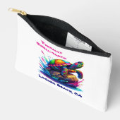 Kleurrijke Turtle Splash Zippered Pouch Etui (Open)
