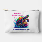 Kleurrijke Turtle Splash Zippered Pouch Etui (Voorkant)