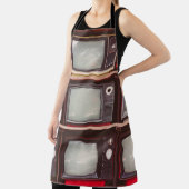 Kleurrijke  tv's, Coffee Shop. Schort (Insitu)