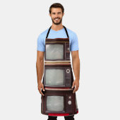 Kleurrijke  tv's, Coffee Shop. Schort (Gedragen)