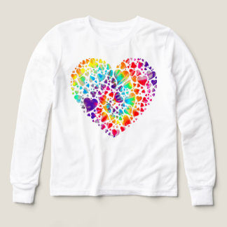 Kleurrijke Tye Dye Sterf Band Hart Valentijnsdag