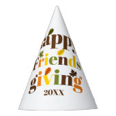 Kleurrijke typografie en herfst vertrekt uit Frien Feesthoedjes (Voorkant)