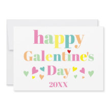 Kleurrijke typografie Fijne Galentines Dag