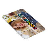  kleurrijke typografie Foto afstuderen Magneet (Rechterzijde)