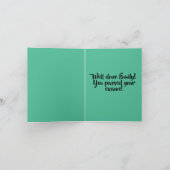 Kleurrijke Typografie Goed gedaan Examens Test Pas Kaart (Binnen)