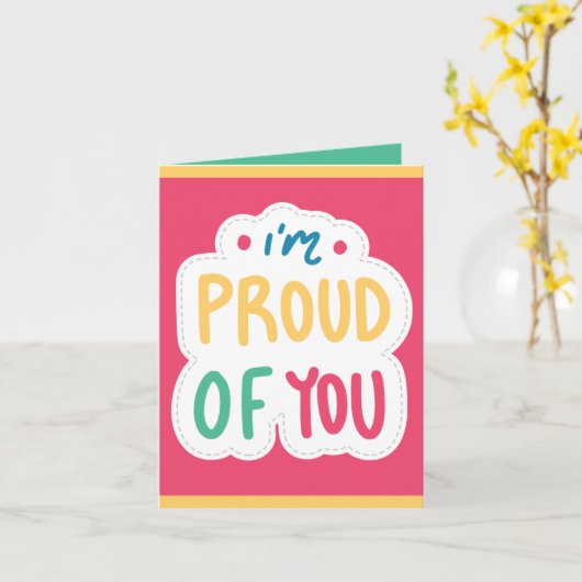 Kleurrijke Typografie Goed gedaan Examens Test Pas Kaart (Gele Bloem)