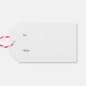 Kleurrijke Typografie Happy Birthday Gift Label Cadeaulabel (Achterkant Horizontaal)