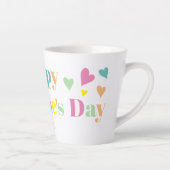 Kleurrijke typografie Happy Valentines Day Latte Mok (Rechts)
