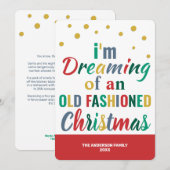 Kleurrijke Typografie Kerstmis Funny Goodbye 2020 Feestdagenkaart (Voorkant / Achterkant)