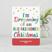 Kleurrijke Typografie Kerstmis Funny Goodbye 2020 Feestdagenkaart (Staand voorkant)