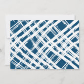 KLEURRIJKE TYPOGRAFIE modern landschap foto blauw Feestdagenkaart (Achterkant)