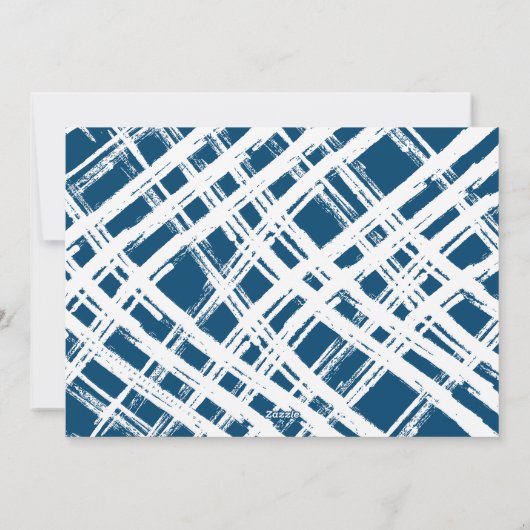 KLEURRIJKE TYPOGRAFIE modern landschap foto blauw Feestdagenkaart (Achterkant)