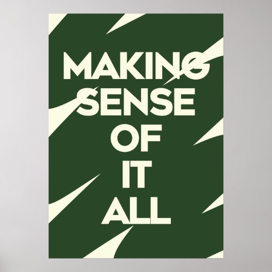 Kleurrijke typografie poster donkergroene quote pr (Voorkant)