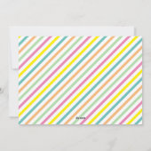 Kleurrijke typografie strepen Fijne Galentines Dag Feestdagenkaart (Achterkant)