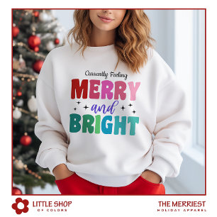 Kleurrijke typografie voor een vrolijk Kerstfeest Trui