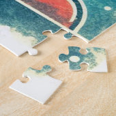 Kleurrijke UFO Cactus Desert Scene Jigsaw Puzz Legpuzzel (Zijkant)