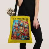 KLEURRIJKE UIL ART TOTE BAG (Dichtbij)