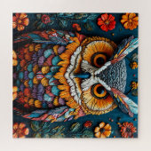 Kleurrijke uil artwork met ingewikkeld detail legpuzzel (Horizontaal)