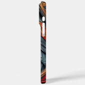 Kleurrijke Uil Design met bergen en zonsondergang Case-Mate iPhone Case (Achterkant / Links)