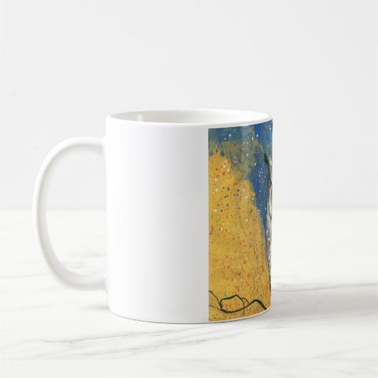 kleurrijke uil koffiemok (Links)