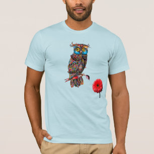 Kleurrijke Uil – Levendig Bos Spirit Concept T-shirt