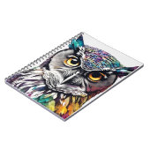 kleurrijke uil | Notitieboek Journal (Linkerzijde)