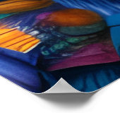 Kleurrijke Uil Schilderen Poster (Hoek)