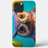 Kleurrijke Uil Telefoon Case (Achterkant)