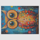 kleurrijke uildecoupage tissuepapier (Voorkant)