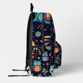 Kleurrijke uilenpatroon Gedrukte Rugzak (Links)