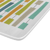 Kleurrijke uitbreidingspunten midden eeuw modern snijplank (Hoek)