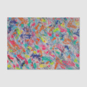 Kleurrijke uitdrukking in acrylverf tissuepapier (Voorkant)