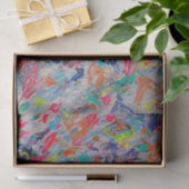 Kleurrijke uitdrukking in acrylverf tissuepapier (Geschenk)
