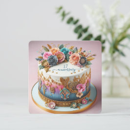 KLEURRIJKE UITGEBREIDE BRUILOFT JUBILEUM CAKE