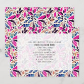 Kleurrijke Uitknipsels Algemeen Feest Kaart (Voorkant / Achterkant)