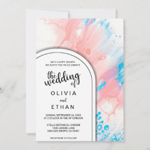 Kleurrijke uitnodiging tot het indienen van abstra