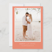 Kleurrijke uitnodiging voor bruiloft met lentekort (Achterkant)