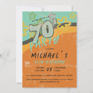 kleurrijke uitnodiging voor  feestdagen van 70 jaa