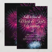 Kleurrijke uitnodiging voor weddenschappen (Voorkant / Achterkant)