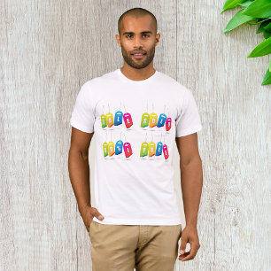 Kleurrijke uitverkoop labels t-shirt