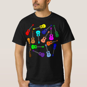 Kleurrijke Ukuleles T-shirt