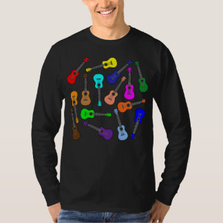 Kleurrijke Ukuleles T-shirt