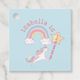  kleurrijke Unicorn Magic Wand Birthday Bedankjes Labels