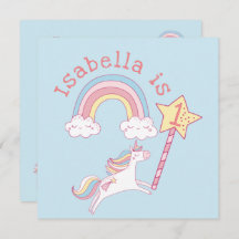  kleurrijke Unicorn Magic Wand Birthday