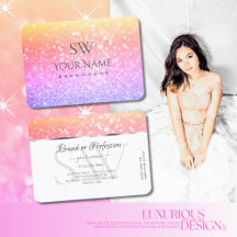 Kleurrijke Unicorn Pastel Rainbow Glitter Initiale