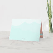 Kleurrijke Unicorn Rainbow Cute Magical Pink Bedankkaart (Achterkant)