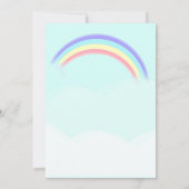 Kleurrijke Unicorn Rainbow Cute Magical Pink Kaart (Achterkant)