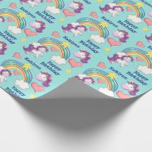 Kleurrijke Unicorn regenboogkinderen van afgelopen